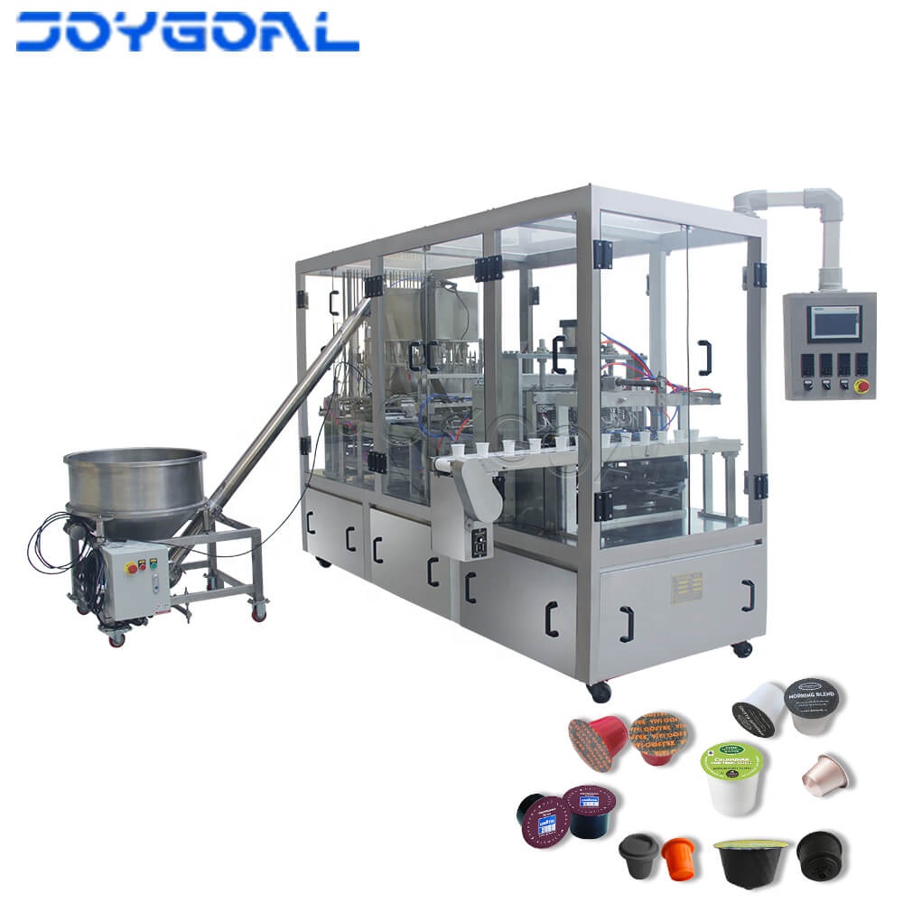 automatic coffee capsule filling and sealing machine for  k-cup